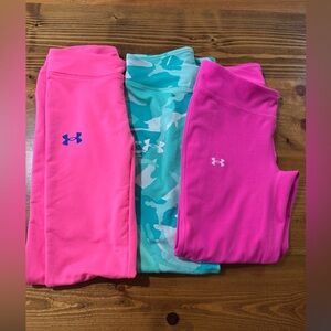 Under Armour Kids' Pink and Aqua Joggers Set